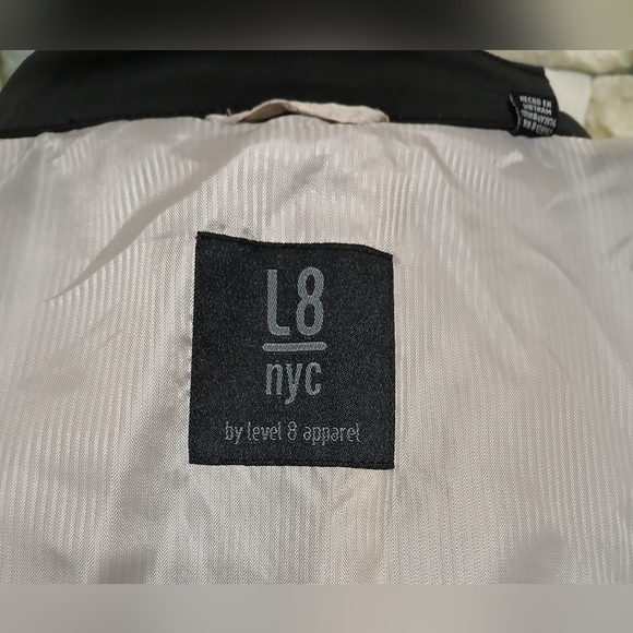 Like New L8 Medium Womens Classic Black Trench Coat - Picture 6 of 7